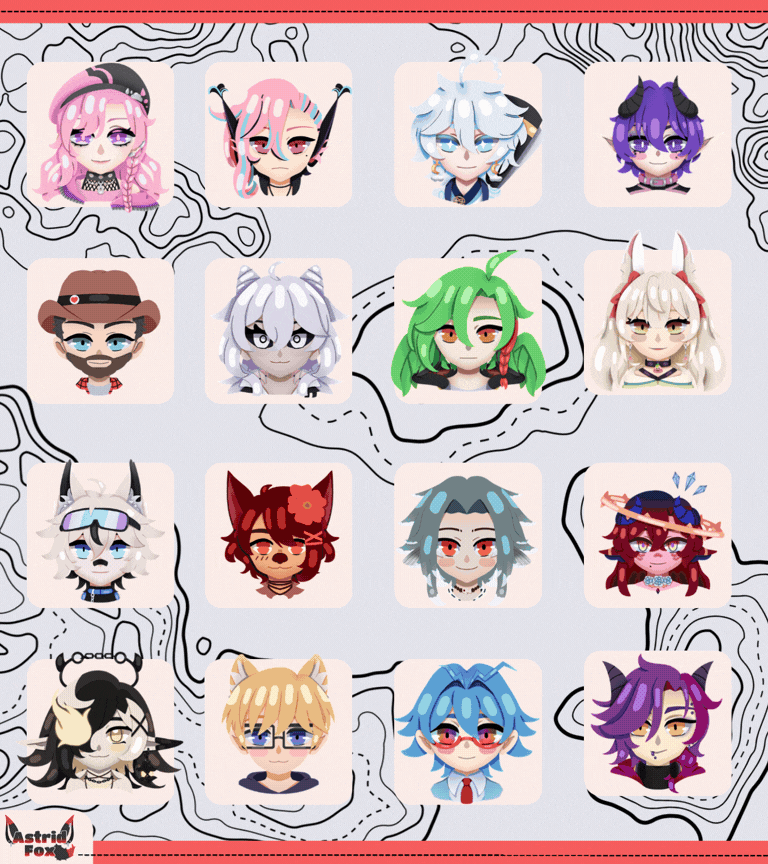 Lineless chibis